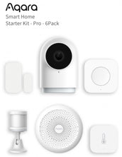 Load image into Gallery viewer, Aqara Smart Home Starter Kit Pro, Includes Motion Sensor, Camera Hub G2H-Pro, Wireless Mini Switch, Hub M1S Gen2, Door and Window Contact Sensor
