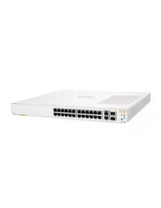 HPE Networking Instant On 1960 2SFP+ 24 Port  370W Switch, Smart-managed layer 2+, 24x PoE GbE ports, 2 Dedicated 10G SFP+ | ARU-IO-SW196024G-370W