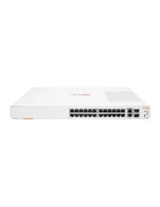 HPE Networking Instant On 1960 2SFP+ 24 Port  370W Switch, Smart-managed layer 2+, 24x PoE GbE ports, 2 Dedicated 10G SFP+ | ARU-IO-SW196024G-370W