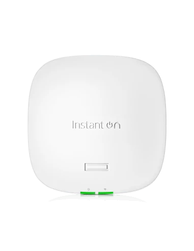 HPE Networking Aruba Instant On, Indoor WiFi 6E Access Point, Tri-band, 802.11ax, PoE excluded, 2.5GbE uplink port, 2x2:2 MU-MIMO, 75 Clients | A32