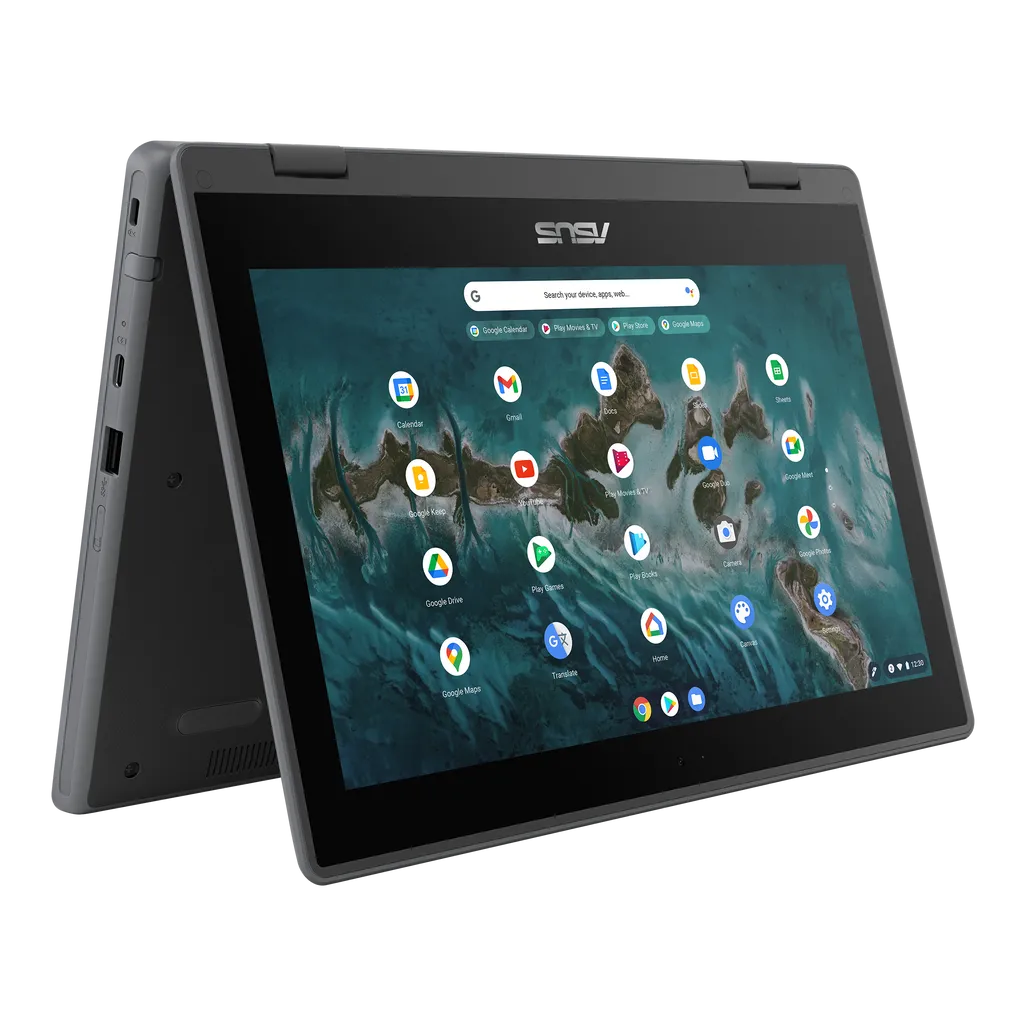 ASUS Chromebook Flip Laptop | CR1100FKA-C864G1C | 11.6'' HD Touch | Grey | N4500 | 8GB LPDDR4X Onboard | 64GB EMMC|Stylus Included|Chrome OS Notebook