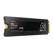 Load image into Gallery viewer, Samsung MZ-V9P4T0CW 990 Pro 4 TB NVMe SSD W/Heatsink, Read Speed up to 7450 Mb/s; Write Speed up to 6900 Mb/s, Component for PC/Game console
