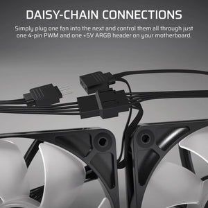 CORSAIR RS120 ARGB 120mm PWM Fans Triple Pack