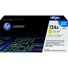 Load image into Gallery viewer, HP 124A Yellow Original LaserJet Toner Cartridge, Colour toner page yield: 2000 pages, Printing colours: Yellow, Quantity per pack: 1 pc(s)
