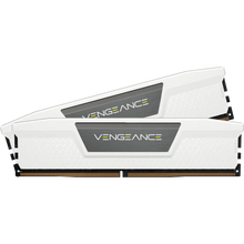 Load image into Gallery viewer, Corsair VENGEANCE 32GB (2 x 16GB) DDR5 DRAM 5200MHz C40 Memory Kit, 40-40-40-77, 1.25V, White, 288-pin DIMM, CAS latency: 40, ECC, Component for: PC
