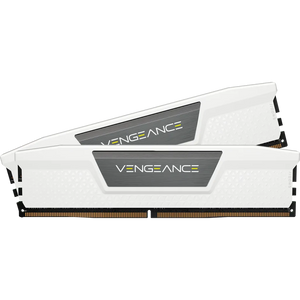 Corsair VENGEANCE 32GB (2 x 16GB) DDR5 DRAM 5200MHz C40 Memory Kit, 40-40-40-77, 1.25V, White, 288-pin DIMM, CAS latency: 40, ECC, Component for: PC