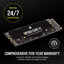 Load image into Gallery viewer, Corsair MP600 CORE XT 2TB NVMe PCIe M.2 SSD, Read speed 5000 MB/s, Write speed 4400 MB/s, Component for PC/Laptop
