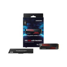 Load image into Gallery viewer, Samsung MZ-V9P4T0CW 990 Pro 4 TB NVMe SSD W/Heatsink, Read Speed up to 7450 Mb/s; Write Speed up to 6900 Mb/s, Component for PC/Game console
