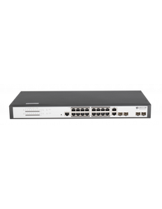 Bdcom 16 Port Gigabit PoE Switch, fully managed switch featuring gigabit 802.3af/at PoE, 16 x GB PoE Ports and 4 x SFP Ports, Layer 2, Bdcom-S2520P