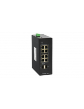 Load image into Gallery viewer, Bdcom 8 Port Gigabit Managed Industrial Switch with 2 SFP, DIN-rail, L2+ Managed, 12-55VDC Input (Dual Redundant), IP40, 6kV Lighting Protection

