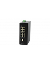 Load image into Gallery viewer, Bdcom 8 Port Gigabit Managed Industrial Switch with 2 SFP, DIN-rail, L2+ Managed, 12-55VDC Input (Dual Redundant), IP40, 6kV Lighting Protection
