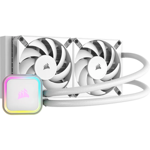 Corsair iCUE H100i ELITE RGB 240mm Liquid CPU Cooler White, Type: All-in-one liquid cooler, Fan diameter: 12 cm