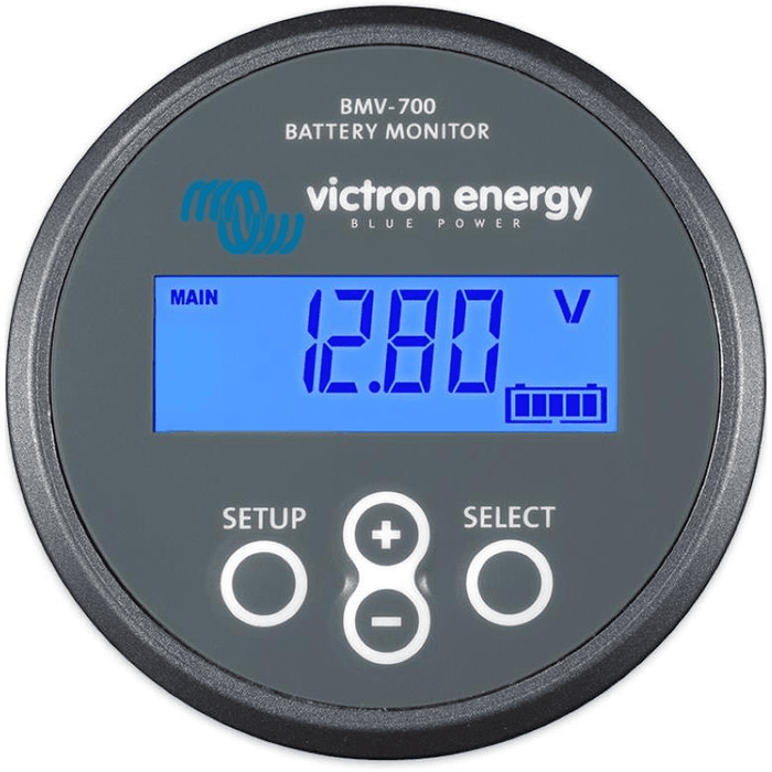 Victron BMV-700 high precision Battery Monitor with 500A (Click & Connect), 9-90VDC, calculates Ampere hours consumed & the state of charge of Battery