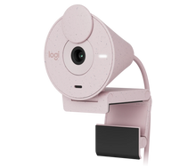 Load image into Gallery viewer, Logitech Brio 300 Full Hd 1080P Webcam Rose 1080p webcam with auto light correction, noise-reducing mic, and USB-C connectivity 960-001448
