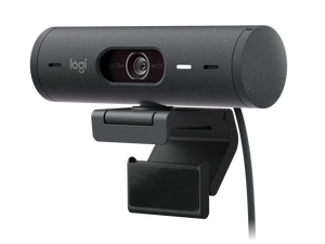 Logitech Brio 505 Webcam - Graphite, compatible with most video conferencing platforms and certified for use with Microsoft Teams, Google Meet, Zoom