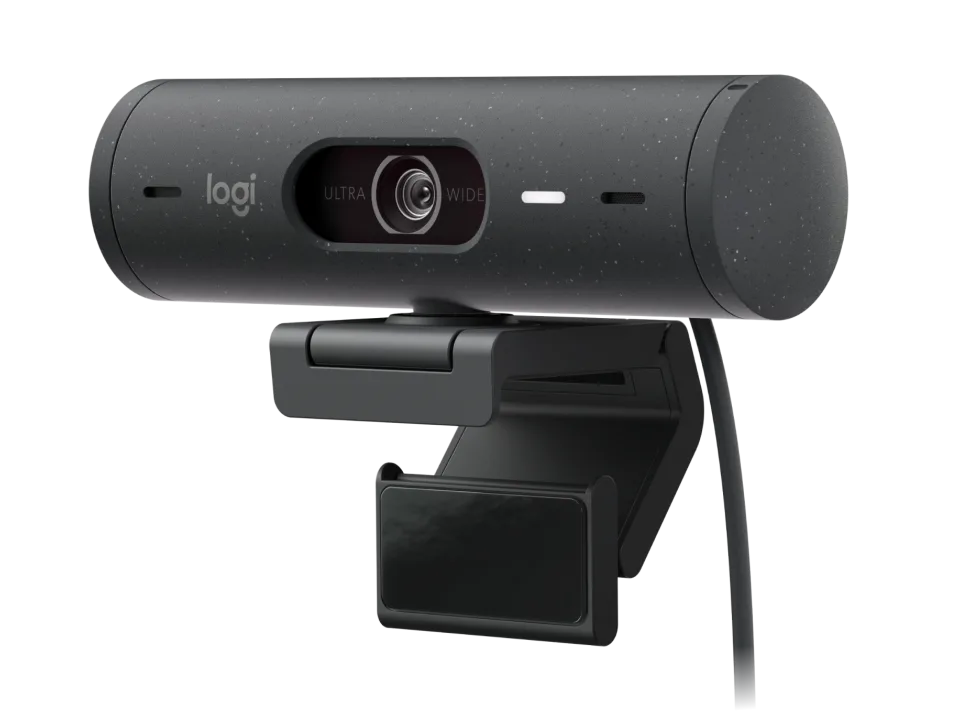 Logitech Brio 505 Webcam - Graphite, compatible with most video conferencing platforms and certified for use with Microsoft Teams, Google Meet, Zoom