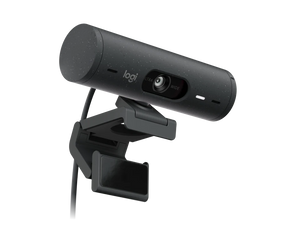 Logitech Brio 505 Webcam - Graphite, compatible with most video conferencing platforms and certified for use with Microsoft Teams, Google Meet, Zoom