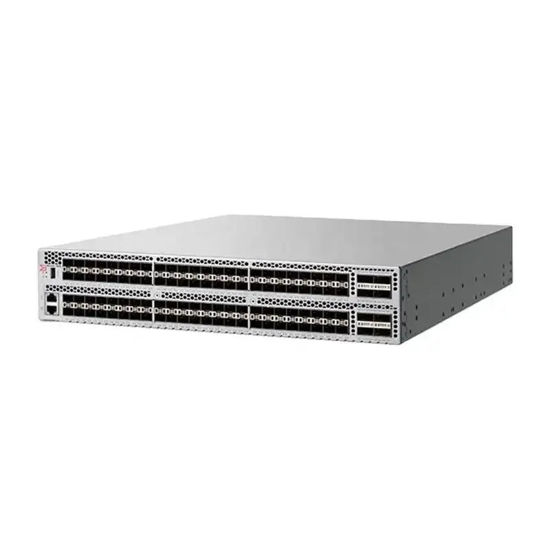 Brocade G720 64 port switch, 56 port activation, incl. 56 Brocade 32Gb/s multi-mode modules, port side exhaust G720 BR-G720-56-32G-R