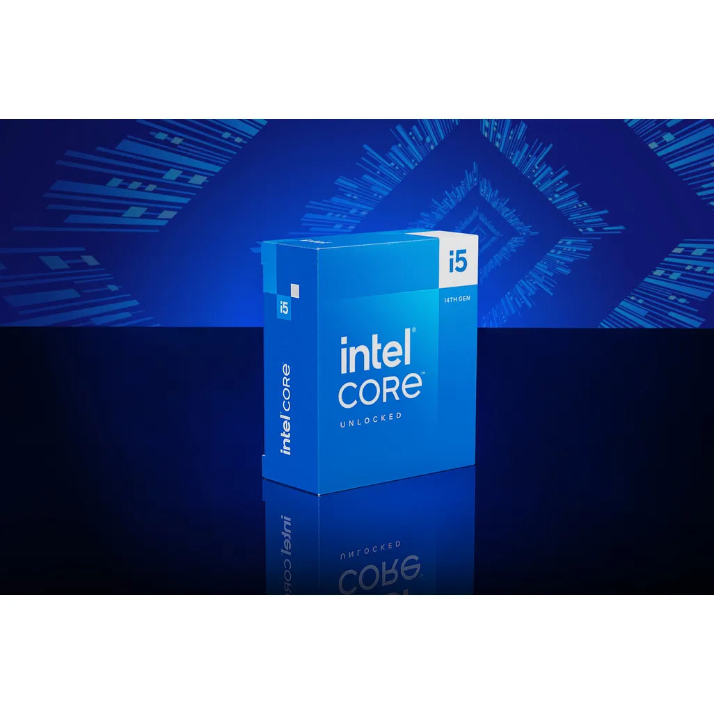 Intel Core i5-14600KF Processor up to 5.3 GHz; 14 Cores (6P+8E); 20 Threads; 24MB Smart Cache; 125W TDP; No Graphics, LGA1700 Processor