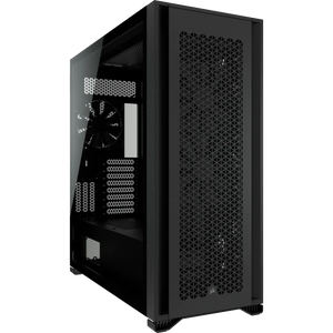 Corsair 7000D Airflow Tempered Glass Full Tower PC CASE Black, 6x3.5''; 4x2.5'', Upto 420mm Liquid Cooler, ATX, Width 248mm, Depth 550mm, Height 600mm