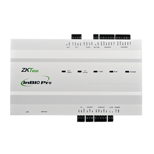 ZKTeco Inbio 160 - 1 Door Pro Access Control Panel, TCP/IP and RS-485, Pair 2 Slave Readers, Works on ZKBiosecurity Software, ZK-InBio160-Pro