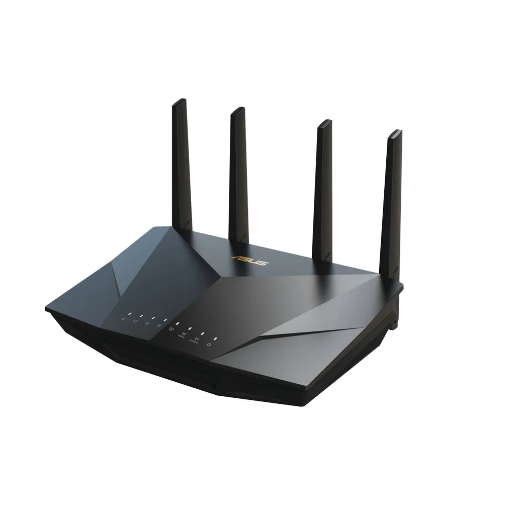 Asus RT-AX5400 Dual-band (2.4GHz / 5GHz) WiFi 6 (802.11ax) Extendable Router; built-in VPN; AiMesh-Compatible, 4× Ethernet LAN (RJ-45) ports, USB Port