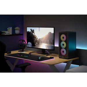 Corsair 2000D RGB ICUE Airflow Tempered Glass ITX-Tower, PC CASE, Black, AF Slim fans/SF PSU only, 2.5" HDD, Width 200 mm, Depth 271 mm, Height 458 mm