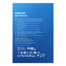 Load image into Gallery viewer, Samsung MZ-V9E1T0BW 990 EVO 1TB NVMe SSD - Read Speed up to 5000 MB/s; Write Speed to up 4200 MB/s; Random Read up to 680,000 IO
