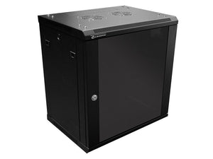 Linkbasic 12U 450mm Deep Fixed Wall-Mount Wall Box, Seamless Steel and Powder Coated Material, Supplied Flat-Packed, 635 x 600 x 450mm (H x W x D)