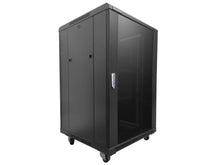 Load image into Gallery viewer, Linkbasic 18U 600mm Deep Server Cabinet, 2x Fans and 2x Shelves (included), Cold Rolled Steel &amp; Powder Coated, Free Standing, 988 x 600 x 600mm(H×W×D) - Let&#39;s Fibre Technologies 
