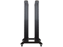 Load image into Gallery viewer, Linkbasic CAB-22UR 22U 600 Deep Open Server Rack and 2x Shelves, Cold Rolled Steel, Powder Coated, Free Standing (Castors &amp; Feet Included)
