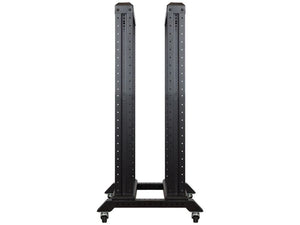 Linkbasic CAB-22UR 22U 600 Deep Open Server Rack and 2x Shelves, Cold Rolled Steel, Powder Coated, Free Standing (Castors & Feet Included)