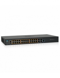 Cambium cnMatrix 28P PoE Switch, with 24 x 1G and 4 x SFP+ Ports, 400W Power Budget, 128 Switching Capacity, Cloud Managed Switch