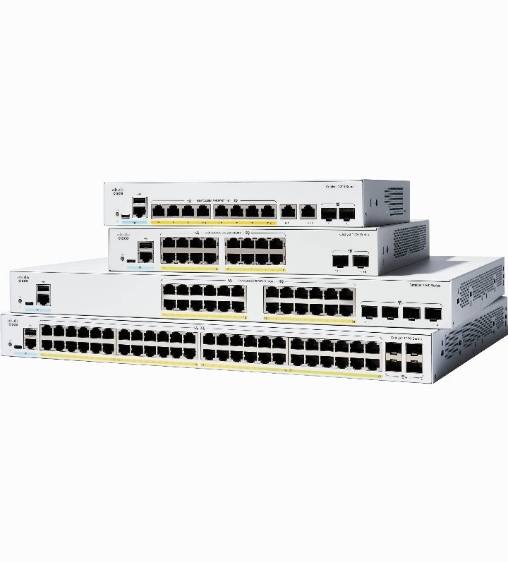 Catalyst C1200-24FP-4G 24Port PoE+ 4x1G SFP Switch, 24*10/100/1000 PoE+ ports with 375W power budget, 4x Gigabit SFP, Rack-mountable