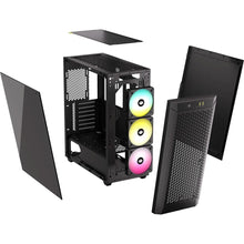 Load image into Gallery viewer, Corsair 480T RGB Airflow Tempered Glass Mid-Tower PC CASE, ATX, Steel material; Black
