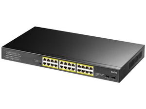 Cudy 24 Port Gigabit PoE 290W 2SFP Combo Switch, with 24x 802.3af/at PoE ports, 2xSFP Uplink ports, offers 290W PoE budget, VLAN, Extender | GS1028PS2