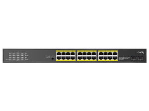 Cudy 24 Port Gigabit PoE 290W 2SFP Combo Switch, with 24x 802.3af/at PoE ports, 2xSFP Uplink ports, offers 290W PoE budget, VLAN, Extender | GS1028PS2