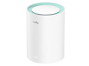 Cudy Dual Band AC 1200Mbps Gigabit Mesh Router, Data Rate: 2.4GHz: 300Mbps; 5.8GHz: 867Mbps, Ethernet Ports: 2x 10/100/1000 | M1300 (1-Pack)