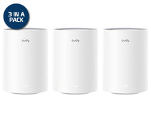 Load image into Gallery viewer, Cudy Dual Band WiFi 6 3000Mbps Multi-Gigabit Mesh 3-Pack, 1x Gigabit Ethernet Port, 1x 2.5Gbps Ethernet Port, integrated antennas | M3000 (3-Pack)
