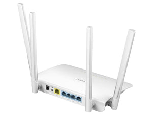 Cudy Dual Band AC 1200Mbps 5dBi Gigabit Mesh Router, 802.11ac WiFi 5 wireless router, featuring 5x 10/100/1000 GbE ports, 12V 1A Power Supply | WR1300