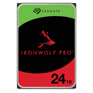 Seagate Ironwolf Pro ST24000NT002 24TB 3.5'' HDD NAS Drives 7200 RPM; SATA 6GB/s Interface; 256MB Cache;550TB/Year; Unlimited Bays