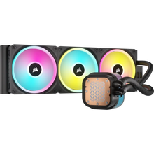 Load image into Gallery viewer, Corsair iCUE Link H150i LCD Liquid CPU Cooler - QX120 RGB Fans - 360mm Radiator - Fits Intel LGA 1700; AMD AM5 - iCUE LINK System
