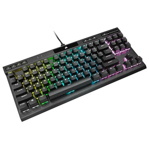 Corsair K70 RGB TKL Mechanical Gaming Keyboard; Backlit RGB LED; Cherry MX Speed Keyswitches; Black