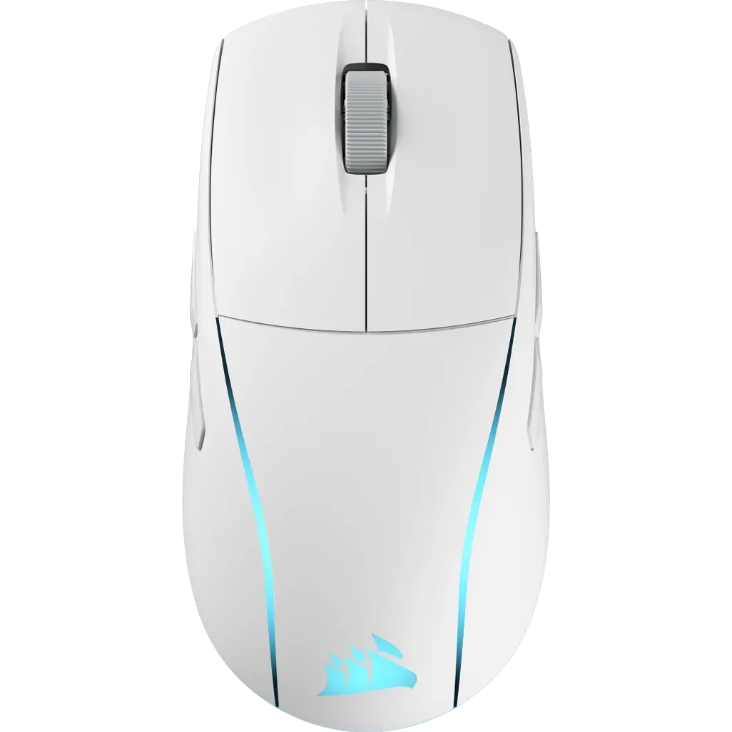 Corsair M75 Wireless Lightweight RGB Gaming Mouse; Slip stream + Bluetooth; White