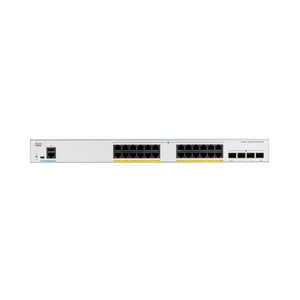 Cisco Catalyst 1000 Series Switch 24 PoE+ Ethernet ports with 195W PoE budget, 4*1G SFP uplinks, Enterprise Switch C1000-24P-4G-L