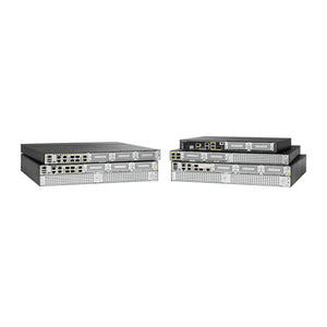 Cisco ISR 4461 Network Router ISR 4000 with 4 onboard GE, 3 NIM slots, 1 ISC slot, 3 SM slots, 8GB Flash, 2GB DRAM default, 4GB DRAM