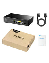 Load image into Gallery viewer, Cudy 5 Port Gigabit 4 Port PoE 120W 1SFP Switch, 4× Gigabit PoE Ports with 802.3at/af Mode A PoE, 1× Uplink GbE + 1× Uplink SFP, 120W PSU | GS1005PTS1
