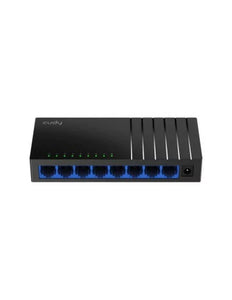 Cudy 8 Port Gigabit Desktop Switch, 8× Gigabit Ethernet Ports, Desktop, Wall-Mount, Eight 10/100/1000 Mbps non-blocking Ethernet ports, 170m | GS108D