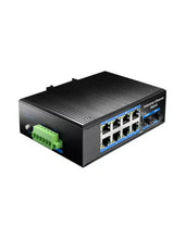 Load image into Gallery viewer, Cudy 8 Port Gigabit Industrial 2SFP Managed Switch, Multi-Mode up to 2km, 12V to 52V DC, redundant power input, DIN-rail and wall-mountable | IG1008S2
