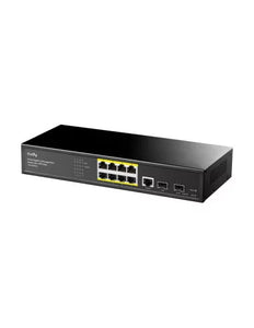 Cudy 8 Port Gigabit PoE 130W 2SFP Switch, 8× Gigabit PoE Ports with 802.3at/af Mode A PoE, 2× SFP, 130W Power Supply, L2 Managing Features | GS2008PS2